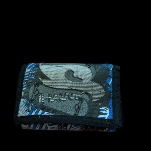 Tony Hawk Blue and Black Patterned Trifold Key & Card Holder